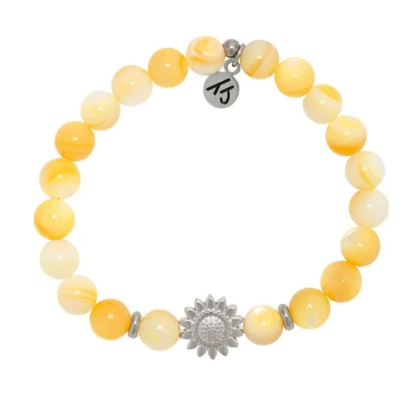 Sunflower Bead Yellow Shell T. Jazelle Bracelet Erickson Jewelers Iron Mountain, MI