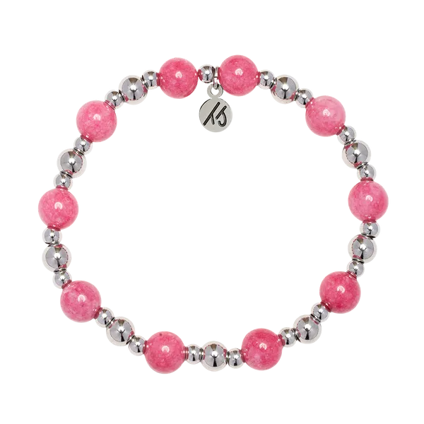 Day By Day Pink Jade T. Jazelle Bracelet Erickson Jewelers Iron Mountain, MI