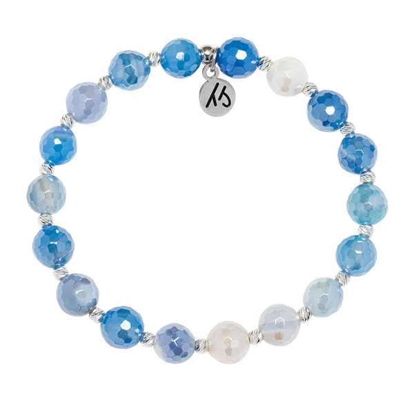 Mindfulness Blue Sparkle Agate T. Jazelle Bracelet Erickson Jewelers Iron Mountain, MI