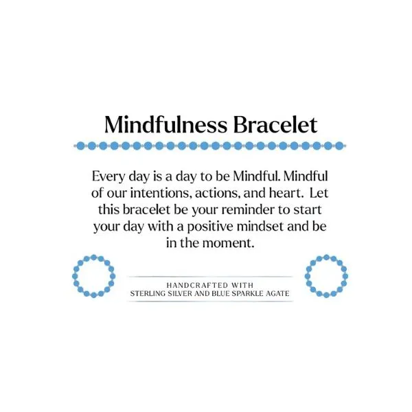 Mindfulness Blue Sparkle Agate T. Jazelle Bracelet Image 2 Erickson Jewelers Iron Mountain, MI