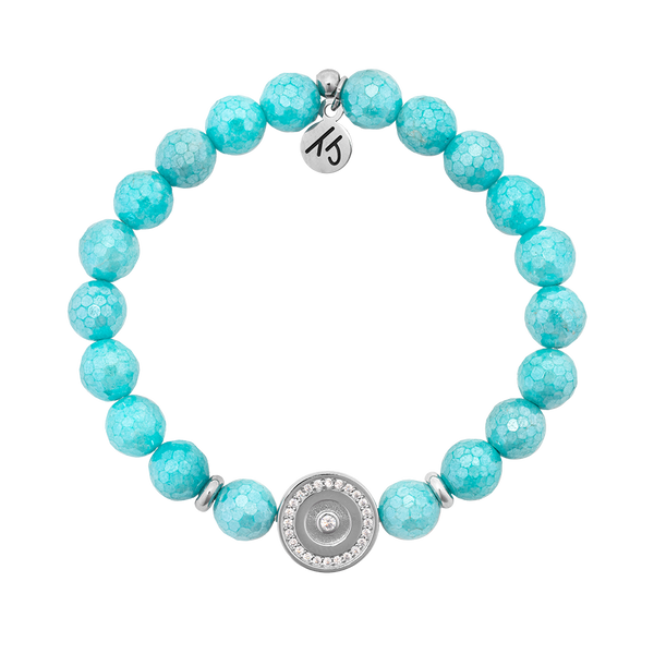 Blue Amazonite Unity Bead T. Jazelle Bracelet Erickson Jewelers Iron Mountain, MI