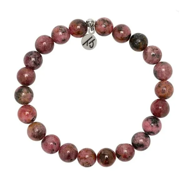 Pink Rhodonite Compassion Stacker T. Jazelle Bracelet Erickson Jewelers Iron Mountain, MI