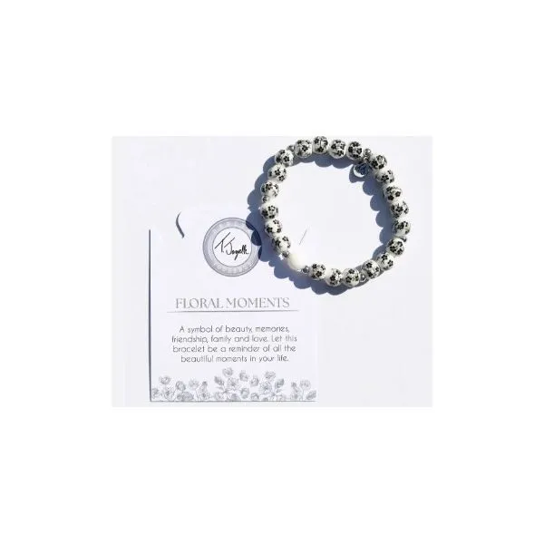 Floral Black Stacker T. Jazelle Bracelet Erickson Jewelers Iron Mountain, MI
