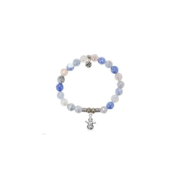 Blue Sparkle Agate Snowman T. Jazelle Bracelet Erickson Jewelers Iron Mountain, MI