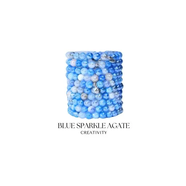 Blue Sparkle Agate Teacher T. Jazelle Bracelet Erickson Jewelers Iron Mountain, MI