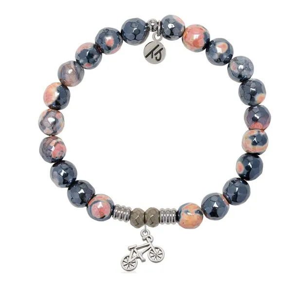 Orange Black Agate Just Cruise T. Jazelle Bracelet Erickson Jewelers Iron Mountain, MI