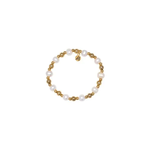 Day by Day Pearl Gold T. Jazelle Bracelet Erickson Jewelers Iron Mountain, MI