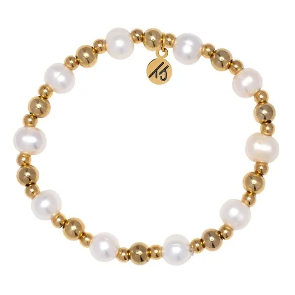 Day by Day Pearl Gold T. Jazelle Bracelet Erickson Jewelers Iron Mountain, MI