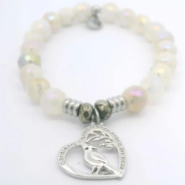 Moonstone-Faceted Cardinal Cutout T. Jazelle Bracelet Erickson Jewelers Iron Mountain, MI