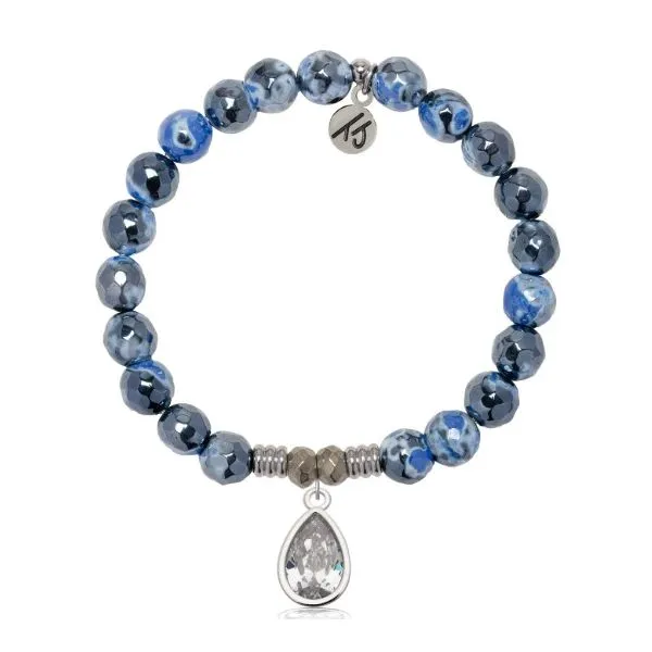 Denim Blue Agate Inner Beauty T. Jazelle Bracelet Erickson Jewelers Iron Mountain, MI