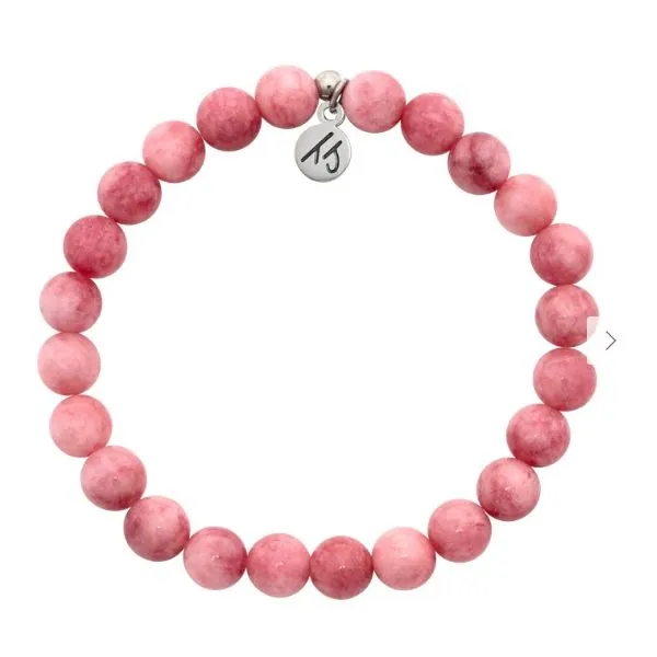 Pink Jade Love Stacker Bracelet Erickson Jewelers Iron Mountain, MI