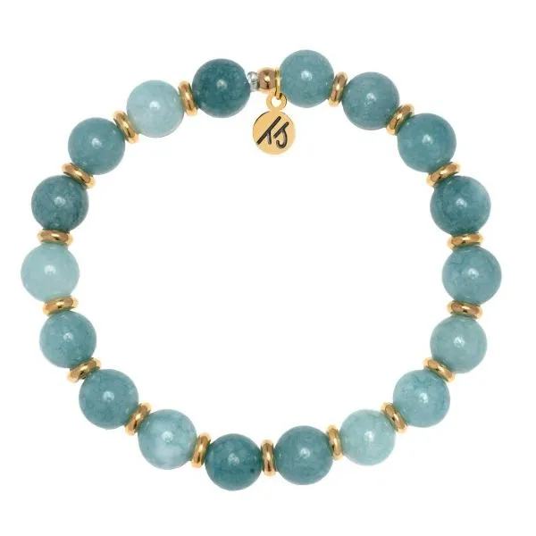 Empowered Elegance Blue Apatite Gold T. Jazelle Bracelet Erickson Jewelers Iron Mountain, MI