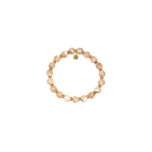 Empowered Elegance Tan Shell Gold T. Jazelle Bracelet Erickson Jewelers Iron Mountain, MI
