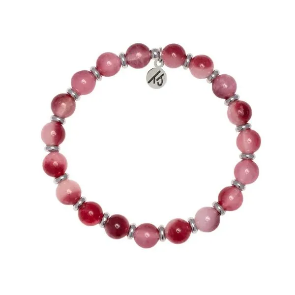 Empowered Elegance Cherry Jade Silver T. Jazelle Bracelet Erickson Jewelers Iron Mountain, MI