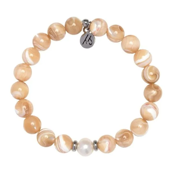 Tranquility- Tan Shell T. Jazelle Bracelet Erickson Jewelers Iron Mountain, MI