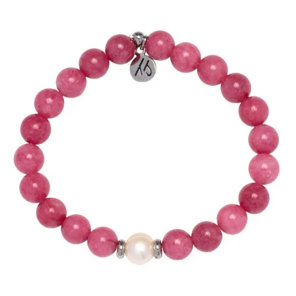 Tranquility- Pink Jade T. Jazelle Bracelet Erickson Jewelers Iron Mountain, MI
