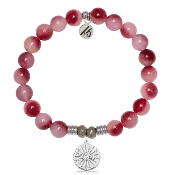 Silver Cherry Jade Today Tomorrow Forever Bracelet Erickson Jewelers Iron Mountain, MI