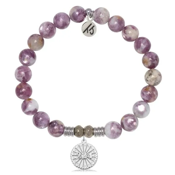 Lepidolite Quartz T. Jazelle Bracelet Erickson Jewelers Iron Mountain, MI