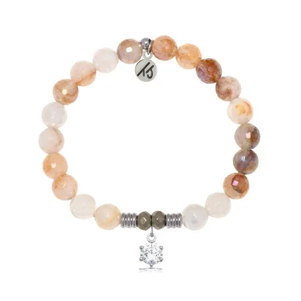 Silver Sunset Quartz Diamond Shine Bracelet Erickson Jewelers Iron Mountain, MI