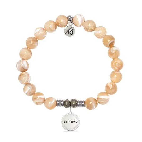 TAN SHELL GRANDMA ENDLESS LOVE T. JAZELLE BRACELET Erickson Jewelers Iron Mountain, MI
