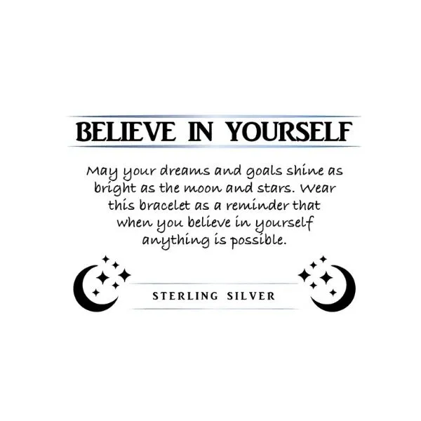 MOONSTONE FACETED BELIEVE IN YOURSELF T. JAZELLE BRACELET Image 2 Erickson Jewelers Iron Mountain, MI
