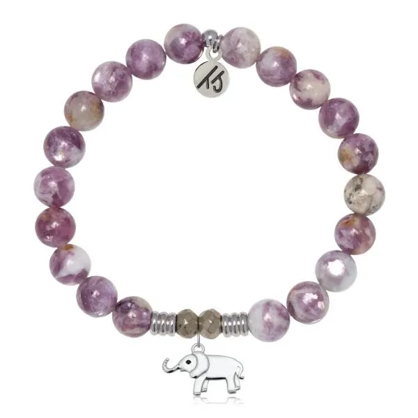 LEPIDOLITE QUARTZ LUCKY ELEPHANT T. JAZELLE BRACELET Erickson Jewelers Iron Mountain, MI