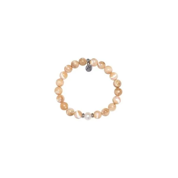 TRANQUILITY- TAN SHELL T. JAZELLE BRACELET Erickson Jewelers Iron Mountain, MI