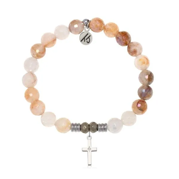 SUNSET QUARTZ CROSS CZ T. JAZELLE BRACELET Erickson Jewelers Iron Mountain, MI