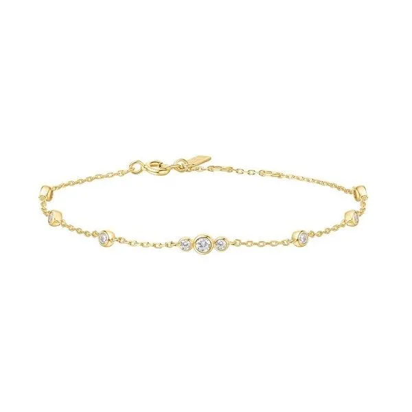 Sterling Silver Cubic Zirconia Bracelet Erickson Jewelers Iron Mountain, MI