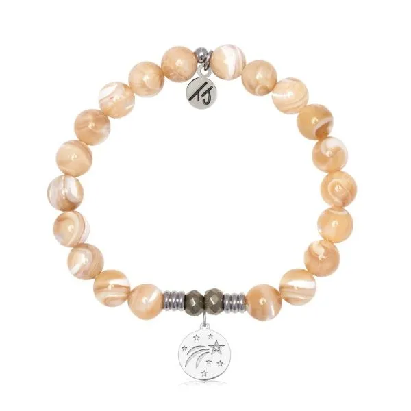 Tan Shell Best Is Yet to Come T. Jazelle Bracelet Erickson Jewelers Iron Mountain, MI