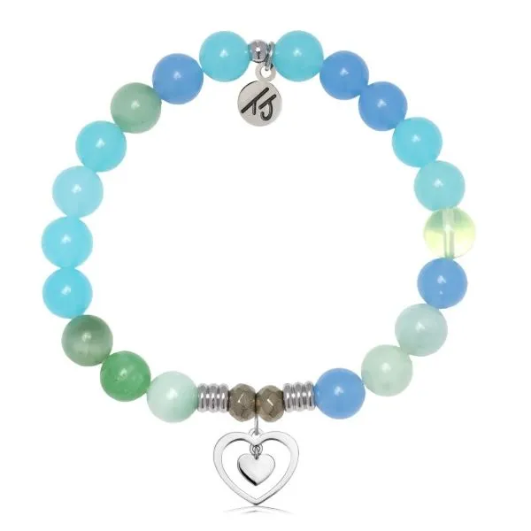 Multi Blue Jade Piece of My Heart T. Jazelle Bracelet Erickson Jewelers Iron Mountain, MI