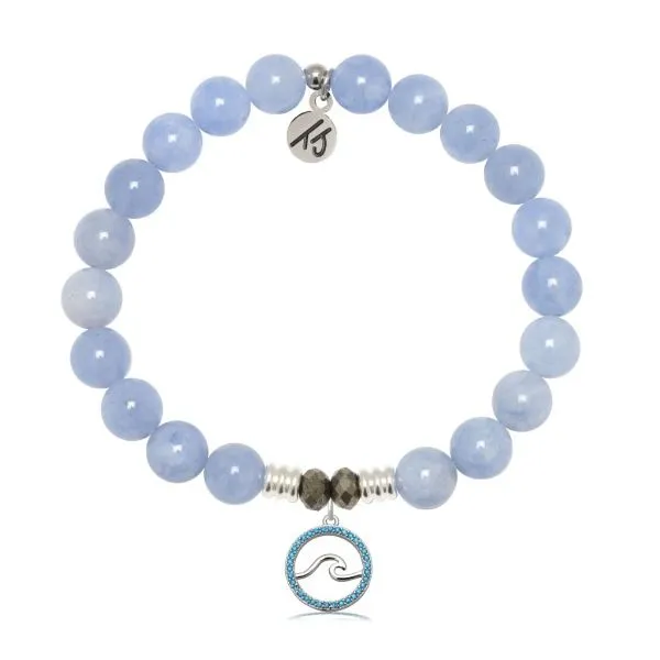 Sky Blue Jade Serenity Wave T. Jazelle Bracelet Erickson Jewelers Iron Mountain, MI