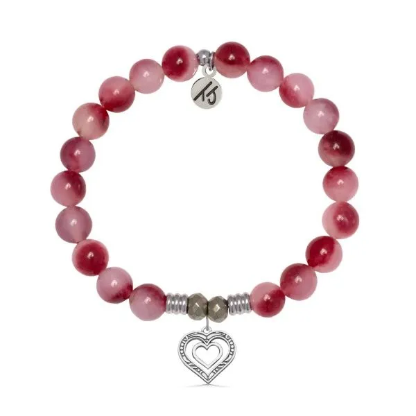 Cherry Jade Family Heart T. Jazelle Bracelet Erickson Jewelers Iron Mountain, MI