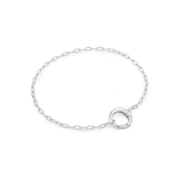 Sterling Silver Mini Link Charm Chain Connector Bracelet Erickson Jewelers Iron Mountain, MI