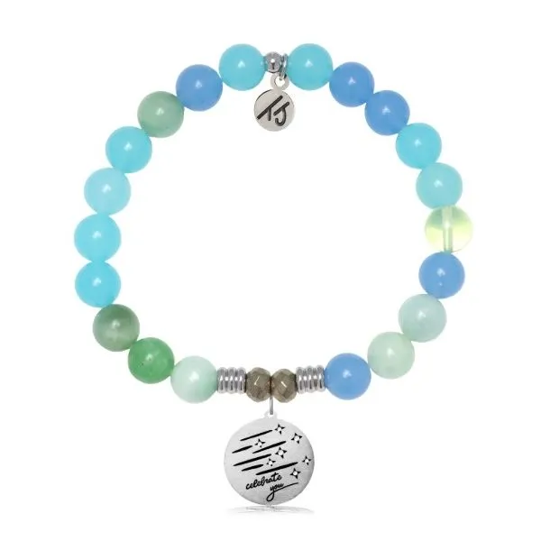 MULTI BLUE JADE BIRTHDAY WISHES T. JAZELLE BRACELET Erickson Jewelers Iron Mountain, MI