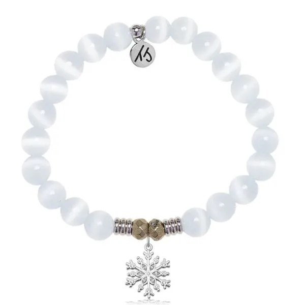 WHITE CATS EYE SNOWFLAKE CZ T. JAZELLE BRACELET Erickson Jewelers Iron Mountain, MI