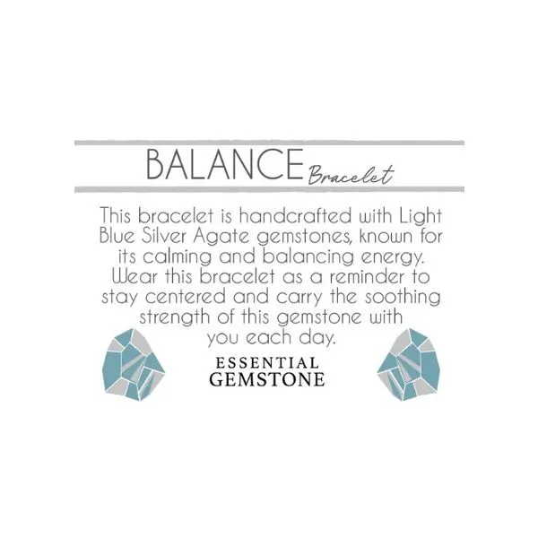 Silver Blue Silver Agate Motivation Stacker T. Jazelle Bracelet Image 2 Erickson Jewelers Iron Mountain, MI