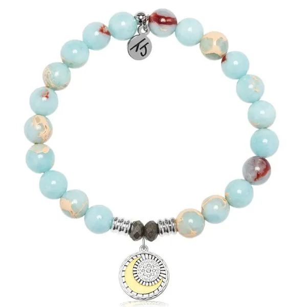 Silver Snakeskin Jasper T. Jazelle Bracelet Erickson Jewelers Iron Mountain, MI