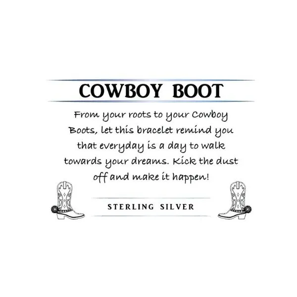 LARIMAR COWBOY BOOT T. JAZELLE BRACELET Image 2 Erickson Jewelers Iron Mountain, MI