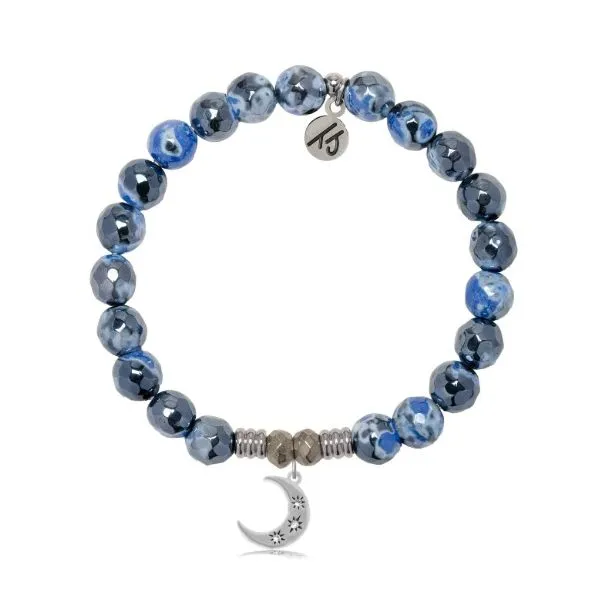 DENIM BLUE AGATE FRIENDSHIP STARS T. JAZELLE BRACELET Erickson Jewelers Iron Mountain, MI