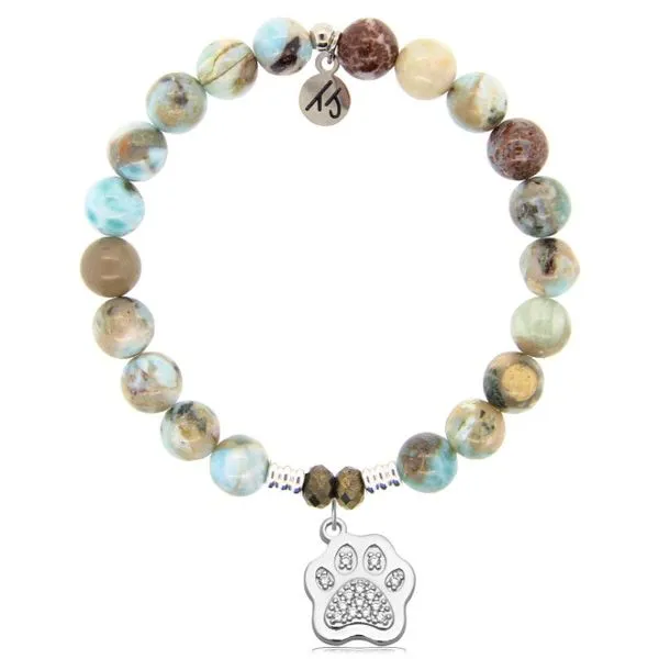 LARIMAR PAW CZ T. JAZELLE BRACELET Erickson Jewelers Iron Mountain, MI