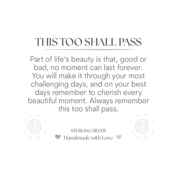 BLUE SILVER AGATE THIS TOO SHALL PASS T. JAZELLE BRACELET Image 2 Erickson Jewelers Iron Mountain, MI