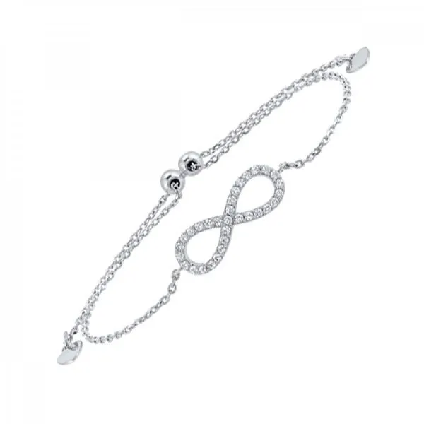 SILVER INFINITY BRACELET Erickson Jewelers Iron Mountain, MI