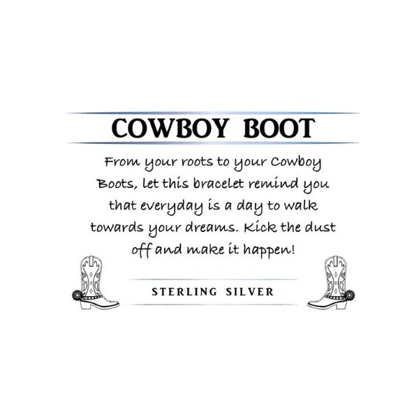 Larimar Cowboy Boot T. Jazelle Bracelet Image 2 Erickson Jewelers Iron Mountain, MI