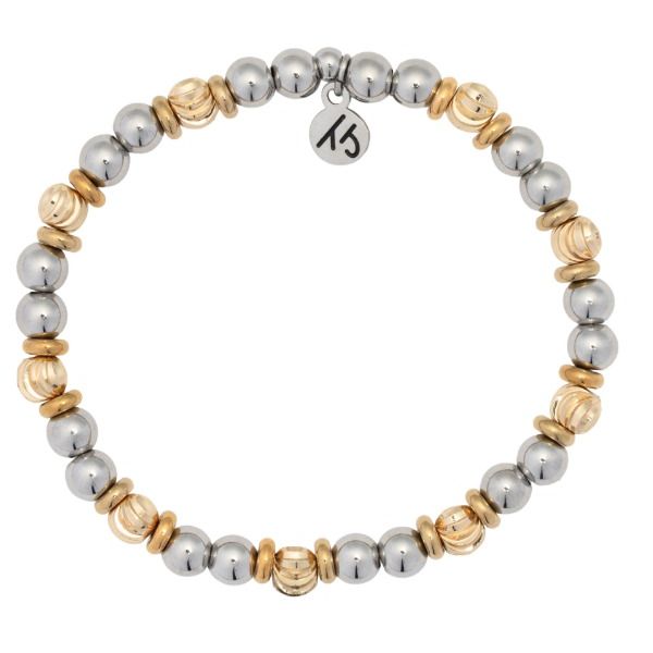 Silver Gold Strength Grace Bracelet Erickson Jewelers Iron Mountain, MI