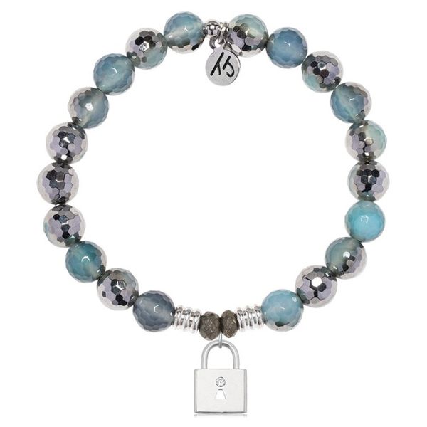Blue Silver Agate T. Jazelle Bracelet Erickson Jewelers Iron Mountain, MI