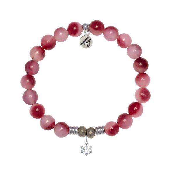 Cherry Jade Shine Like a Diamond Bracelet Erickson Jewelers Iron Mountain, MI