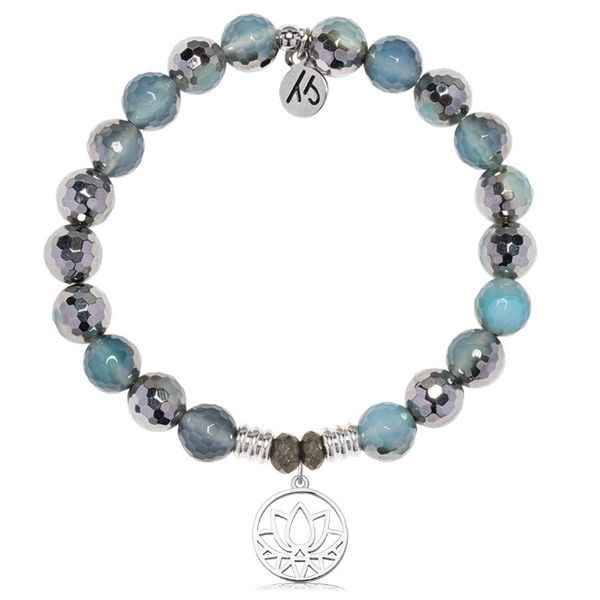 Blue Silver Agate Resilience T. Jazelle Bracelet Erickson Jewelers Iron Mountain, MI