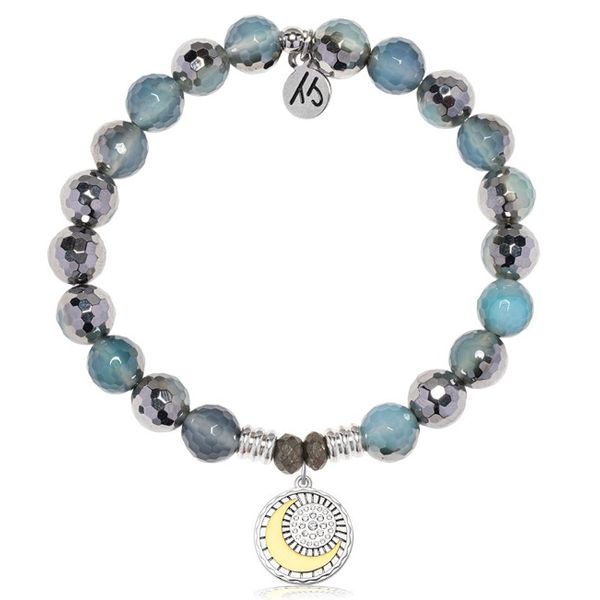 Silver Blue Silver Agate T. Jazelle Bracelet Erickson Jewelers Iron Mountain, MI