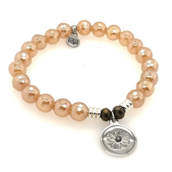 Silver Champagne Agate Iron Mountain Downtown Bracelet Image 2 Erickson Jewelers Iron Mountain, MI